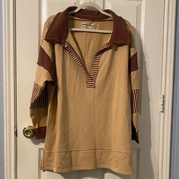 Free People We The Free Clean Prep Polo Pullover Top - Picture 2 of 13